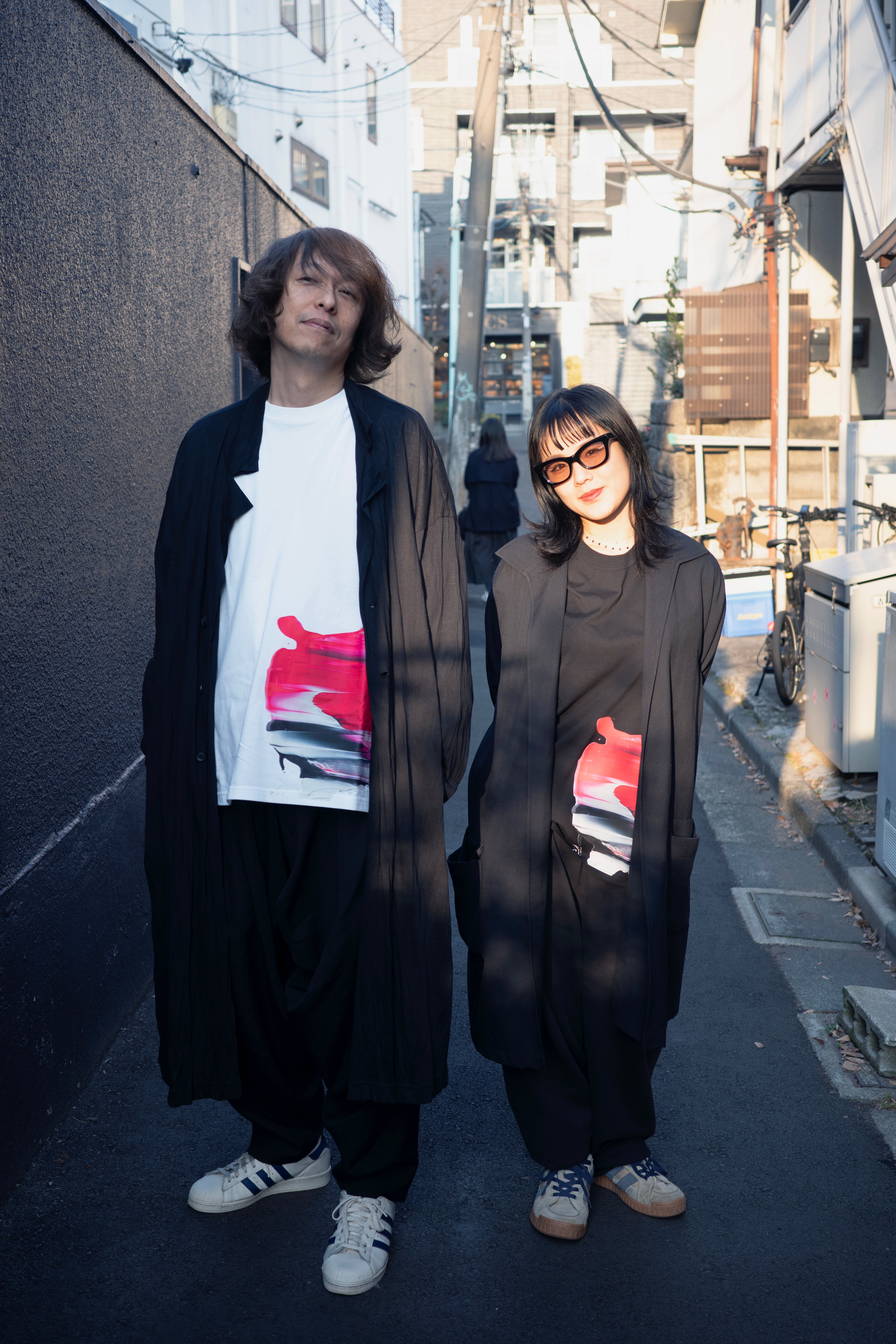 RAW SCRAPE Oversized long sleeve T-shirt