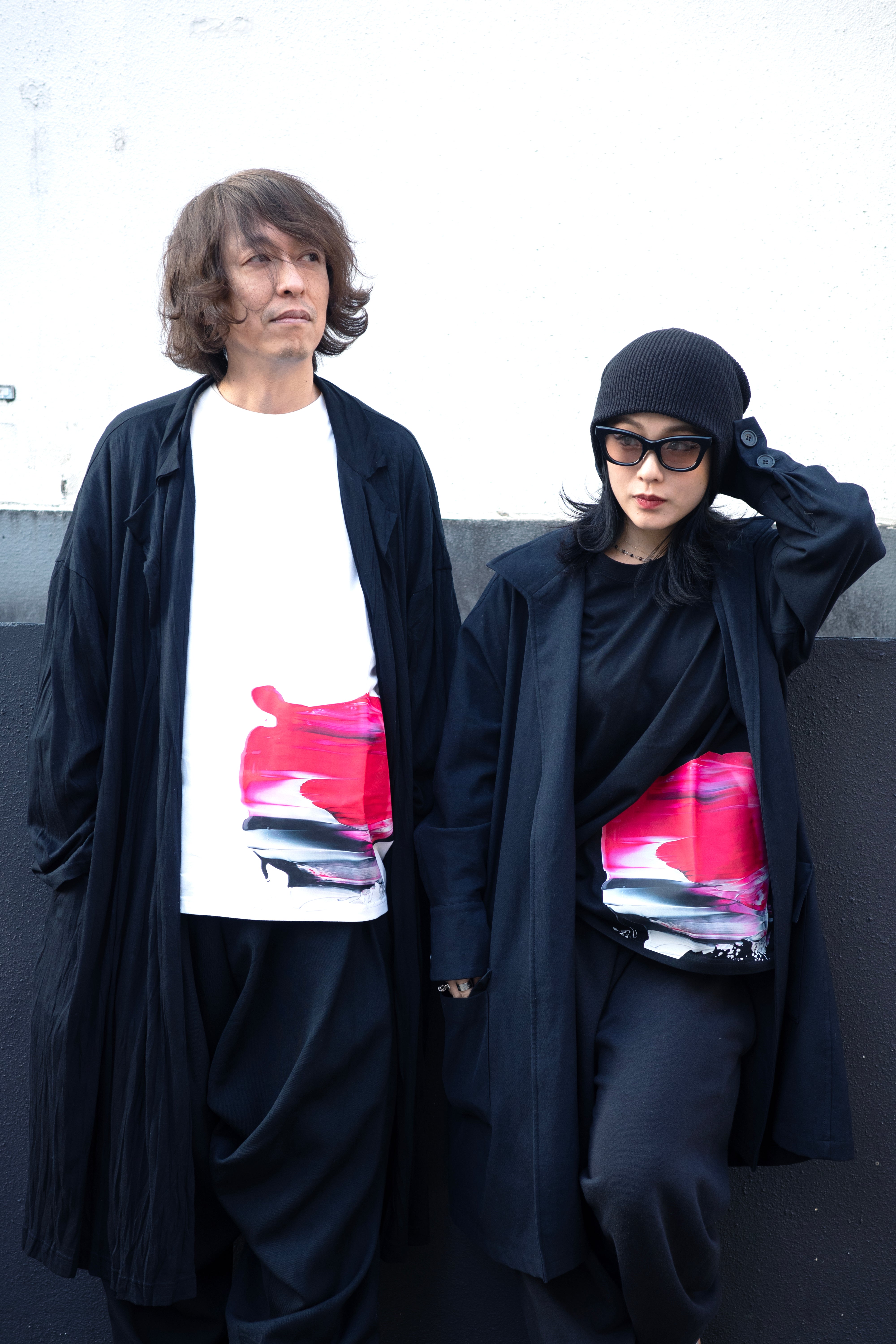 RAW SCRAPE Oversized long sleeve T-shirt