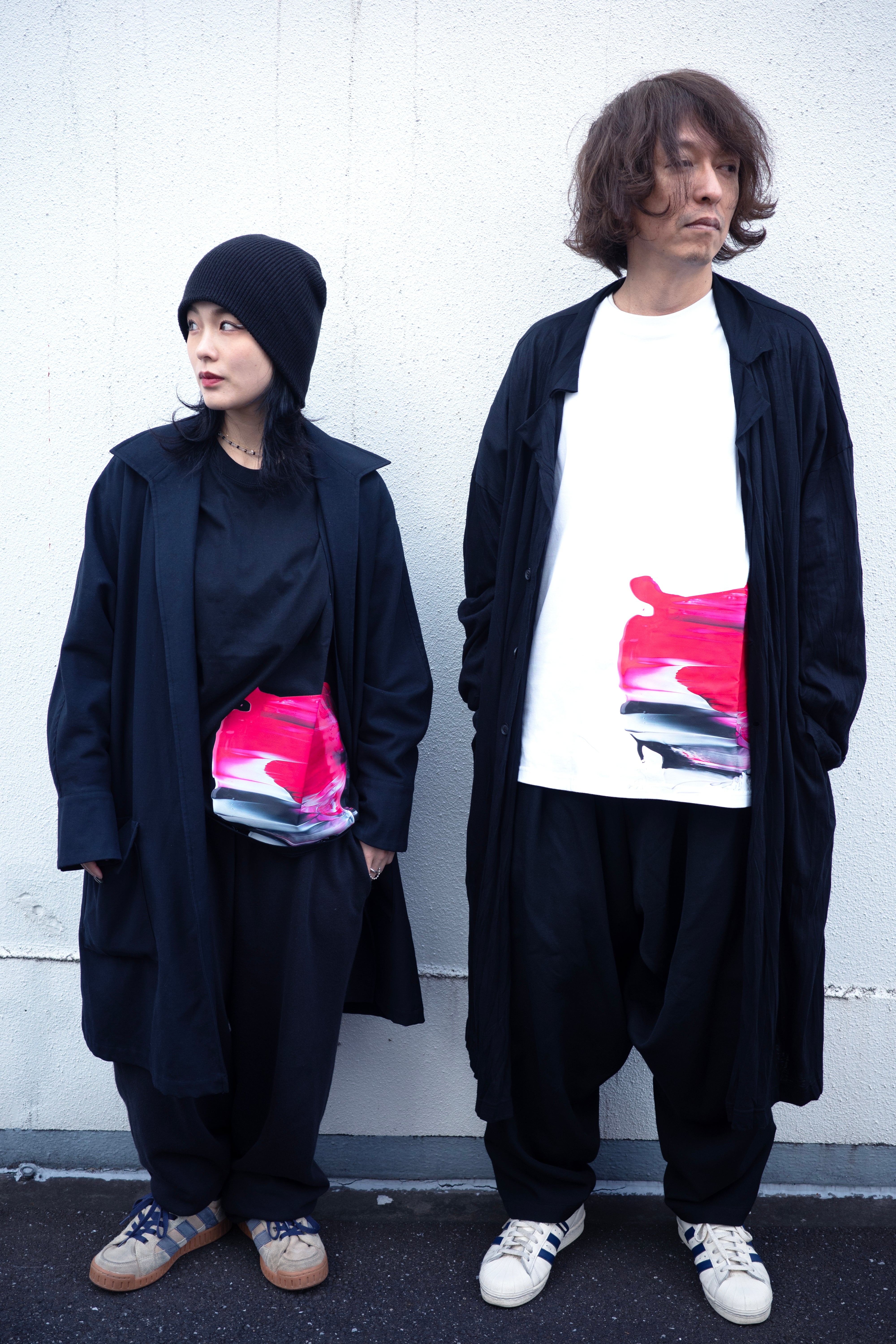 RAW SCRAPE Oversized long sleeve T-shirt