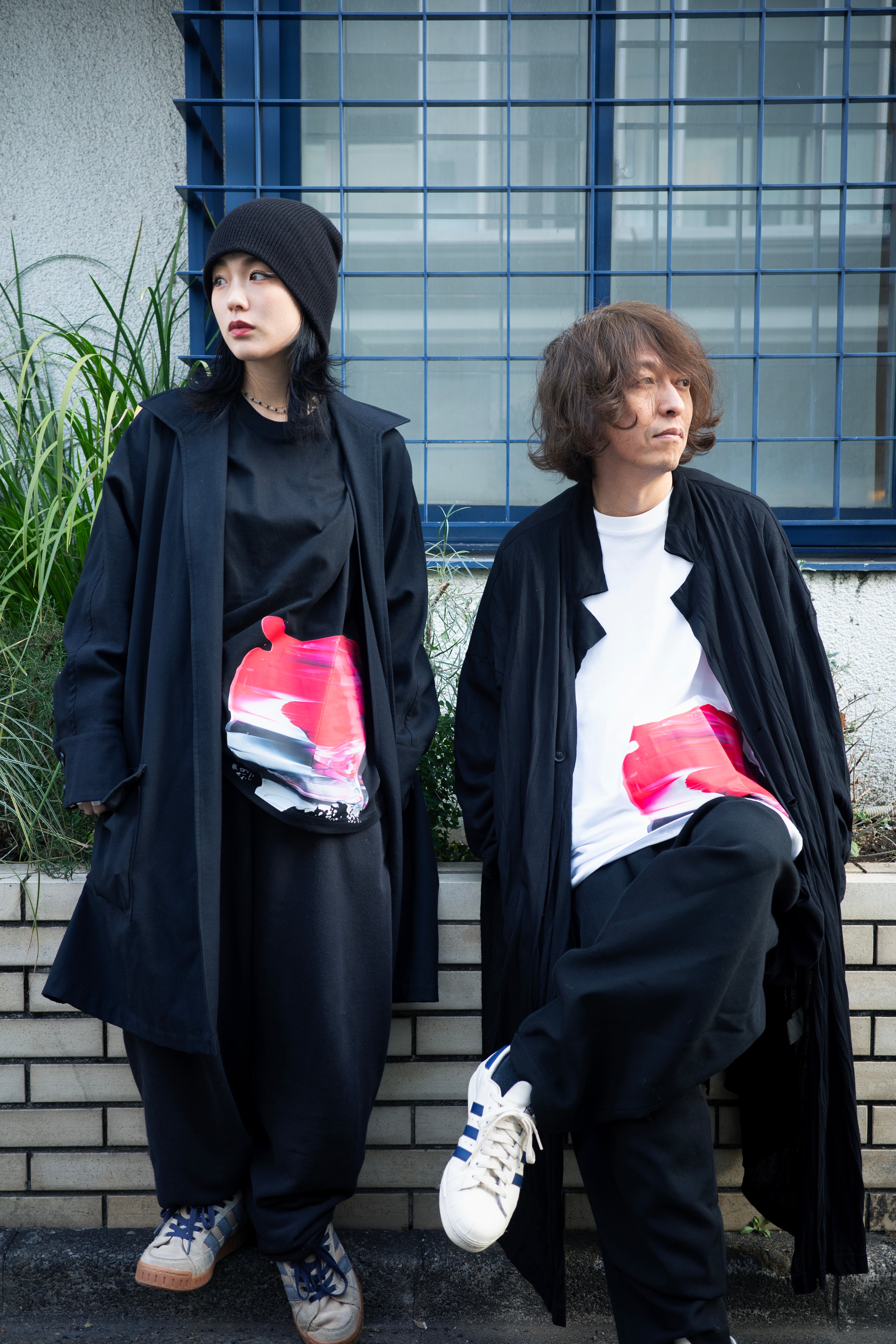 RAW SCRAPE Oversized long sleeve T-shirt