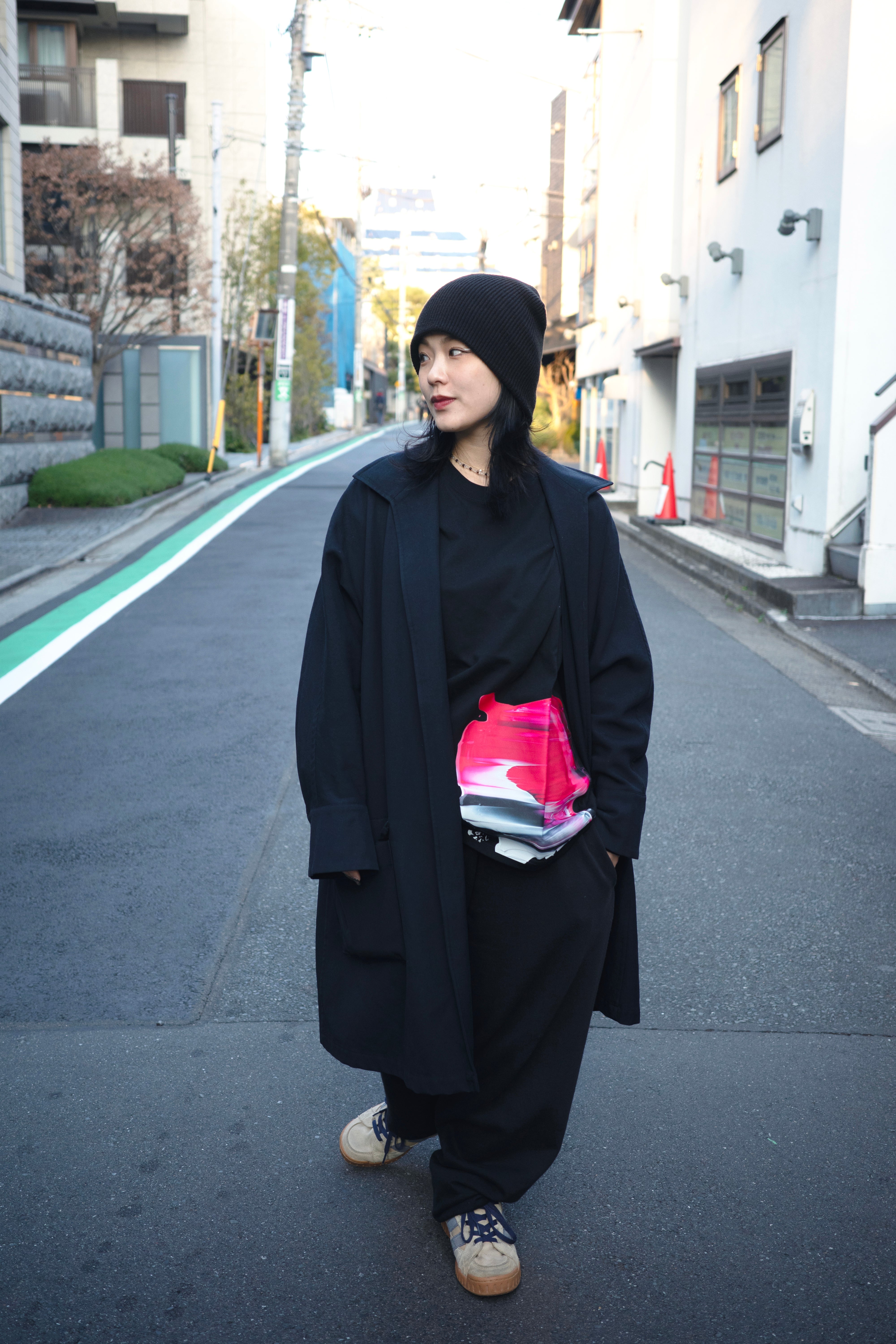 RAW SCRAPE Oversized long sleeve T-shirt