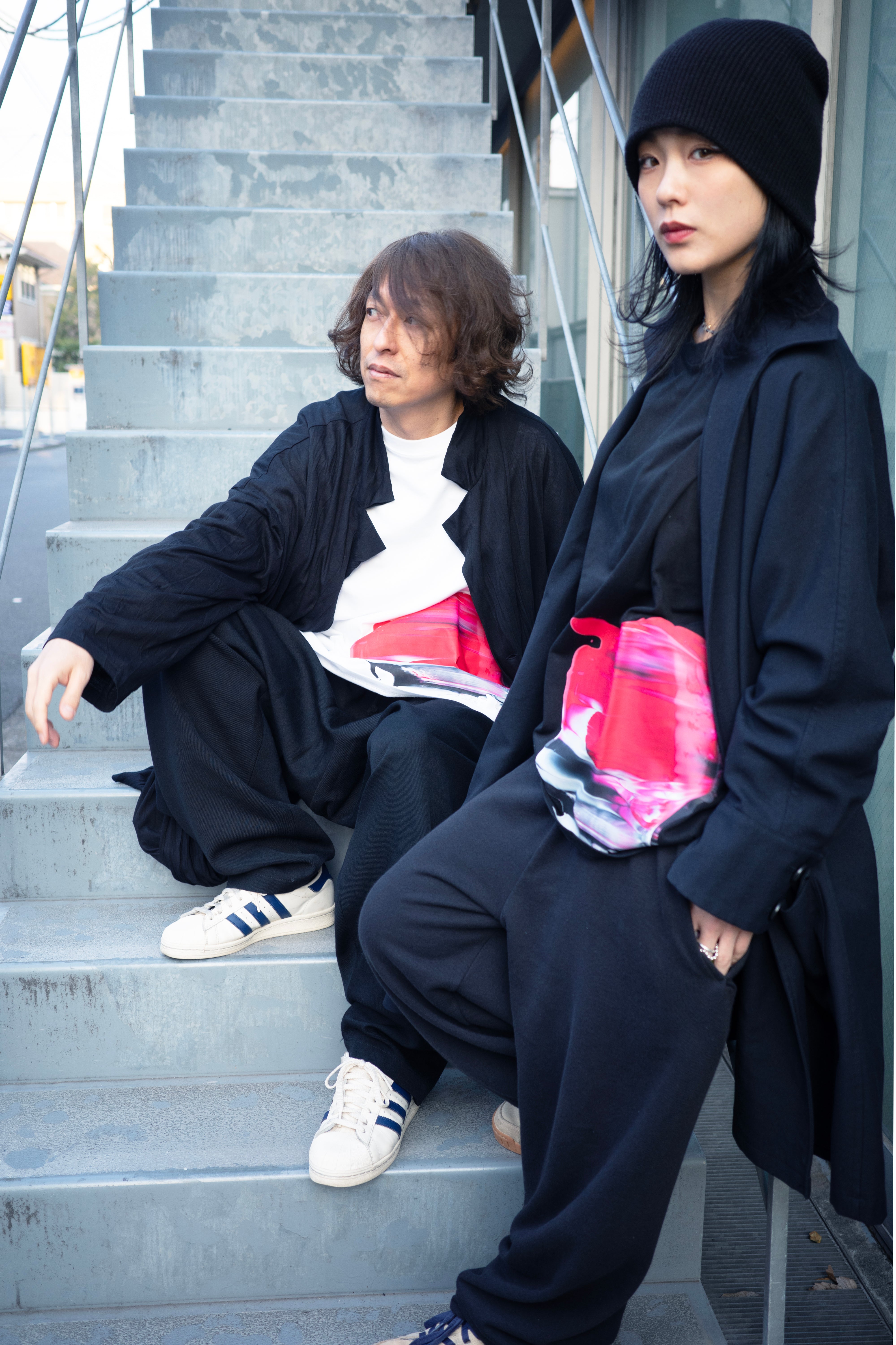 RAW SCRAPE Oversized long sleeve T-shirt